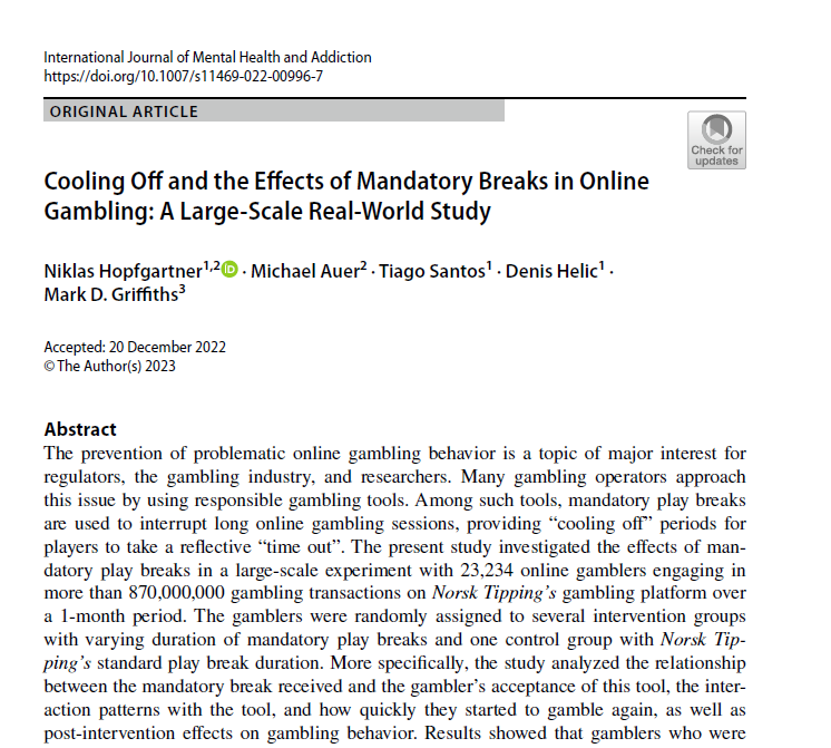 New academic study by Dr. Michael Auer